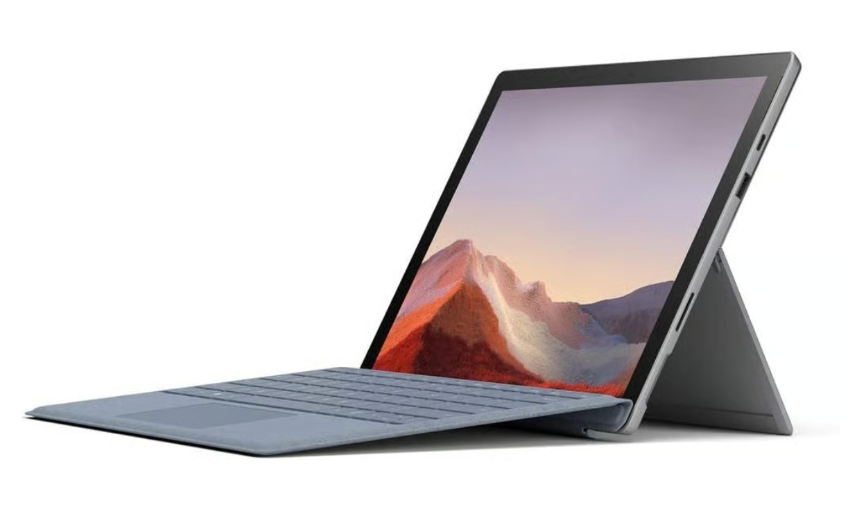 Begagnad Microsoft Surface Pro 7 med tangentbord