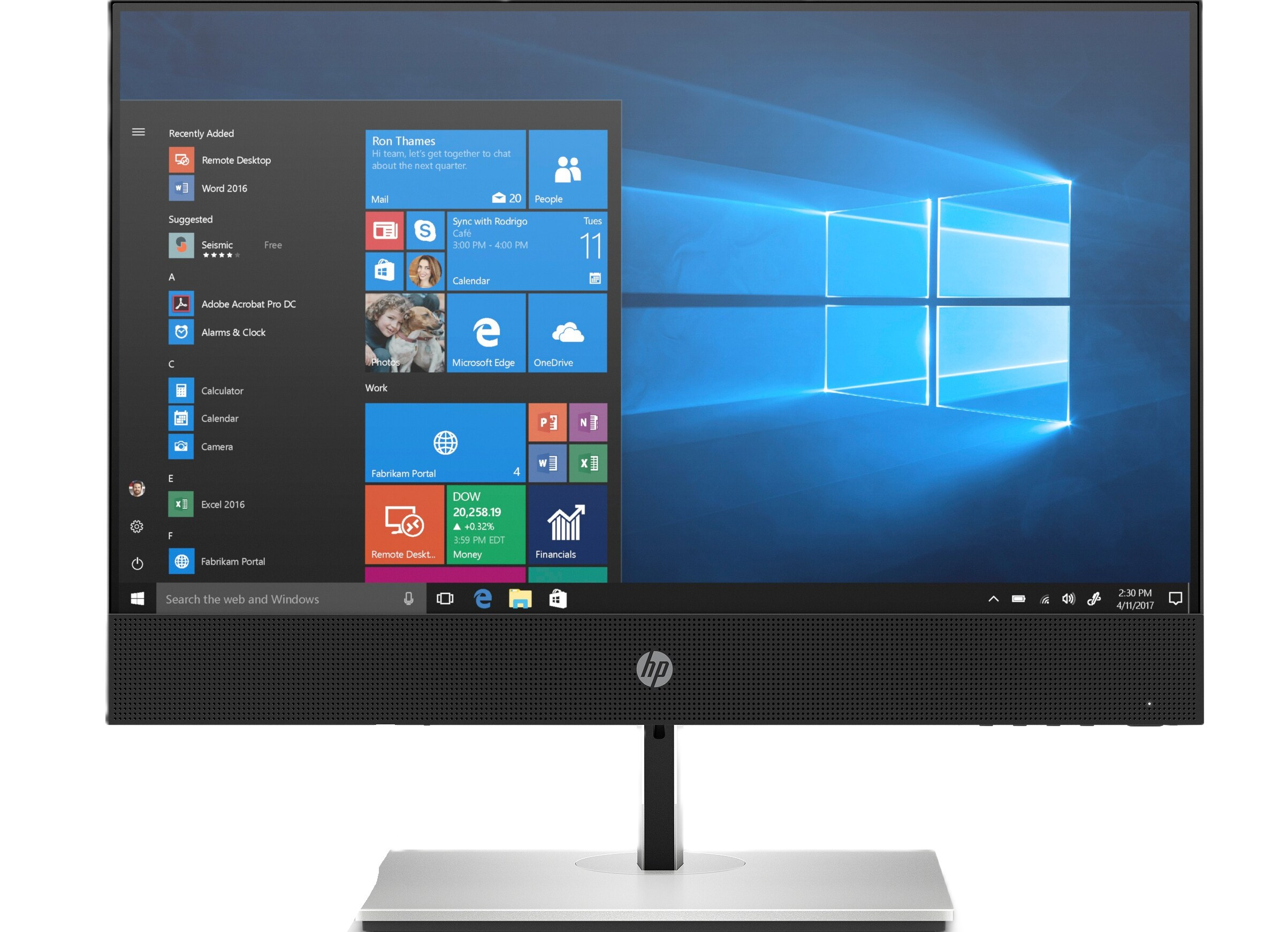 HP ProOne 600 G6 All-in-One 22" Full HD i5 10th 16GB 256GB W11P med WiFi, DVD (beg med små repor)