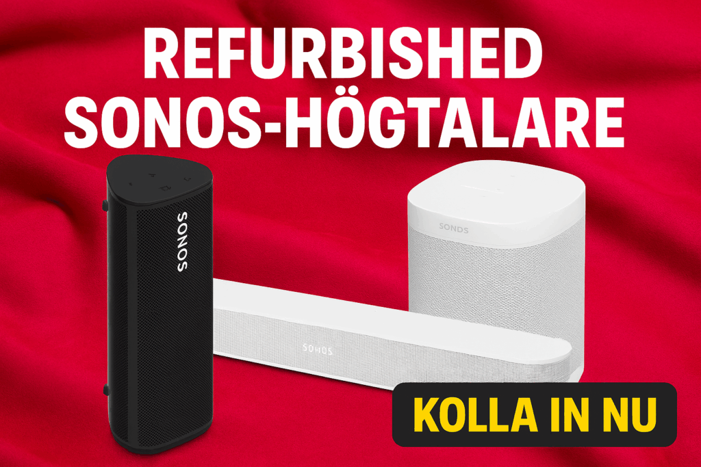 Refurbished Sonos högtalare: En fusion av kvalitet, prisvärdhet och hållbarhet