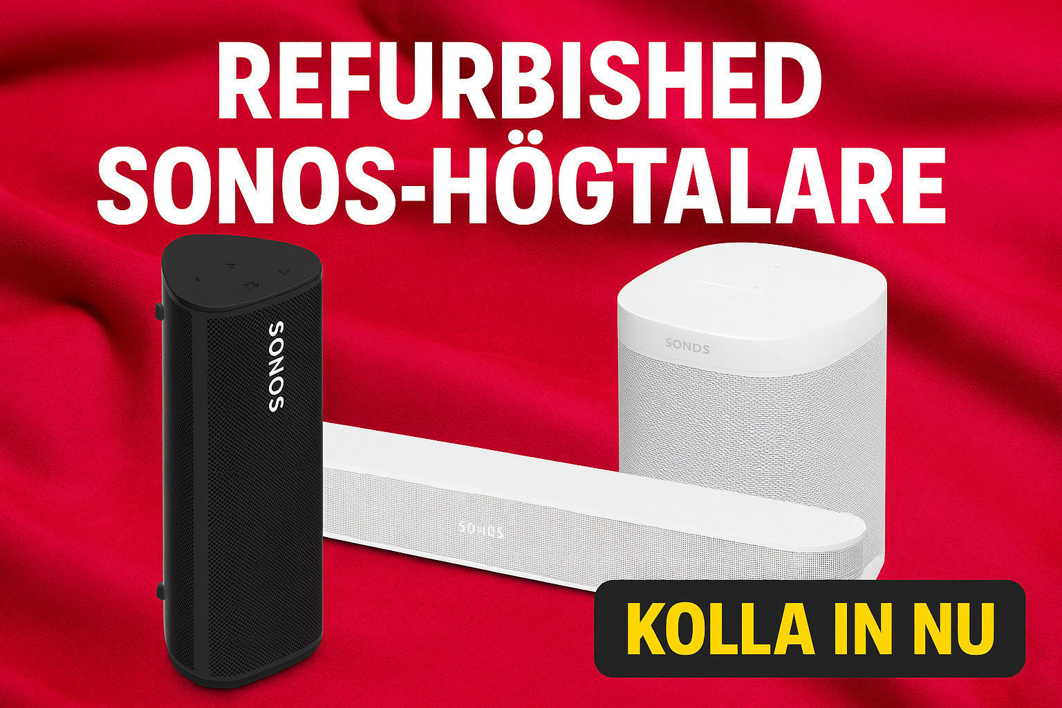 Refurbished Sonos högtalare: En fusion av kvalitet, prisvärdhet och hållbarhet