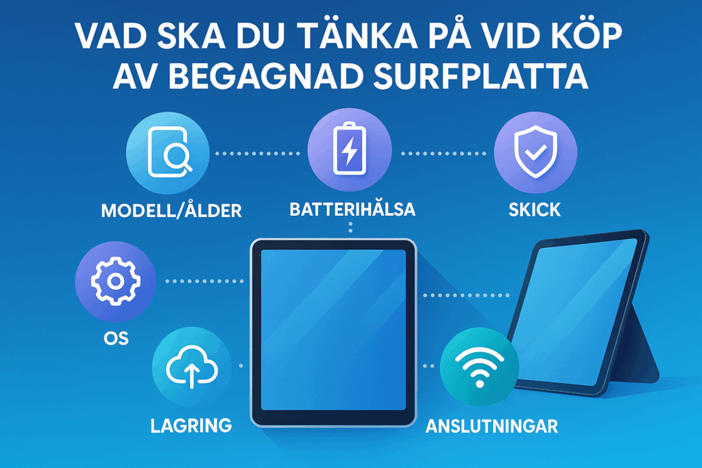 Vad du ska tänka på vid köp av begagnad Surfplatta