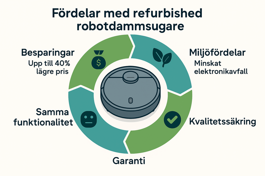 Fördelar med att köpa refurbished robotdammsugare