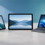 Tre begagnade surfplattor för jämförelse mellan iPad, Android och Surface