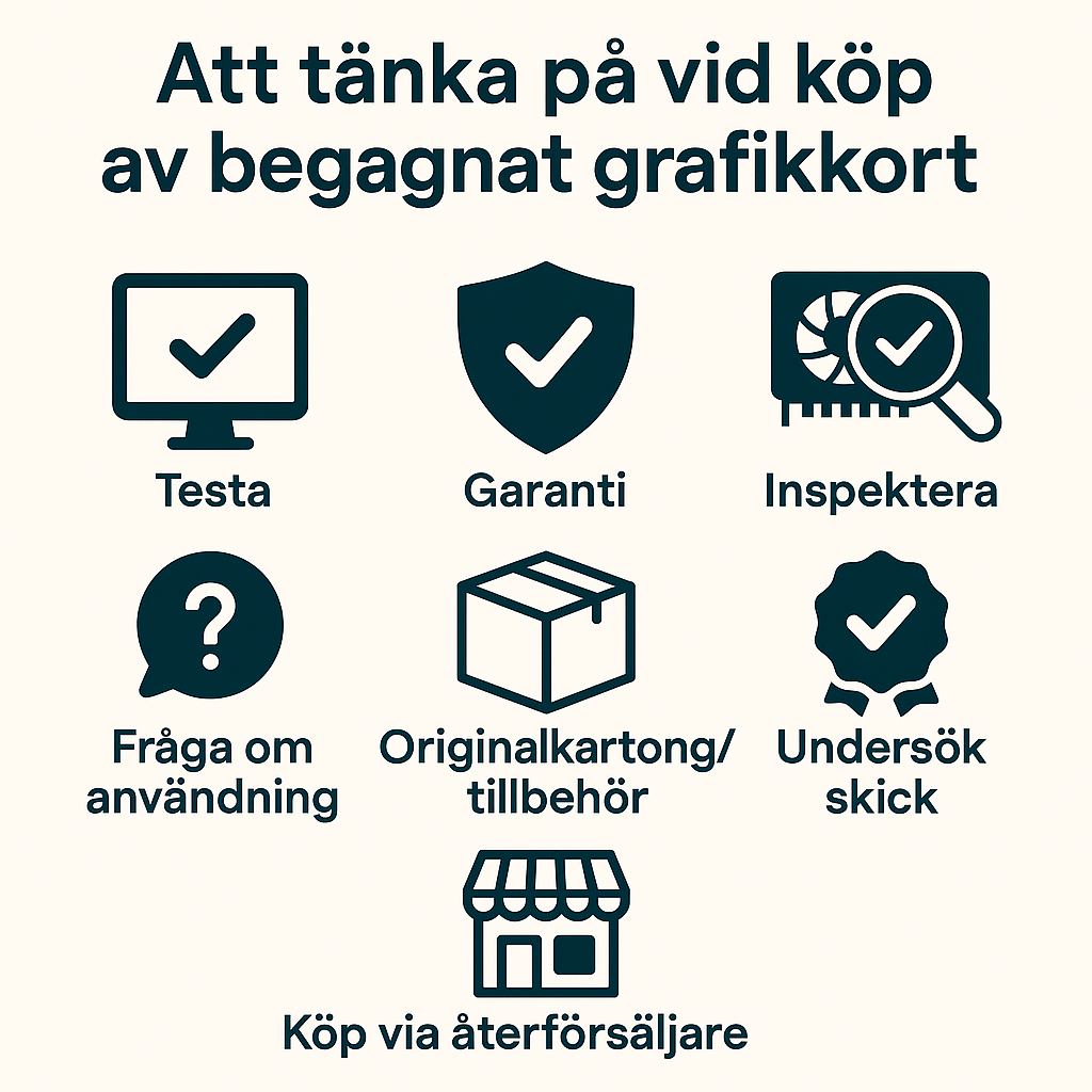 Att tänka på vid köp v begagnat grafikkort