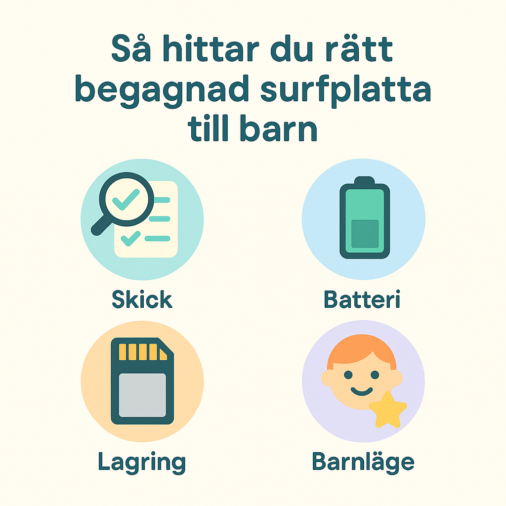 Så hittar du rätt begagnad surfplatta för barn