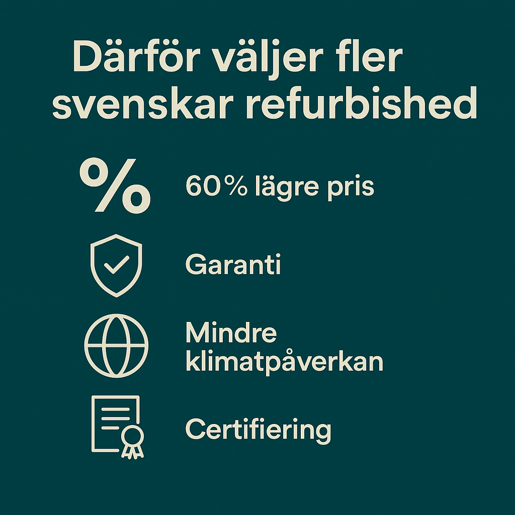 Därför väljer svenskar refurbished