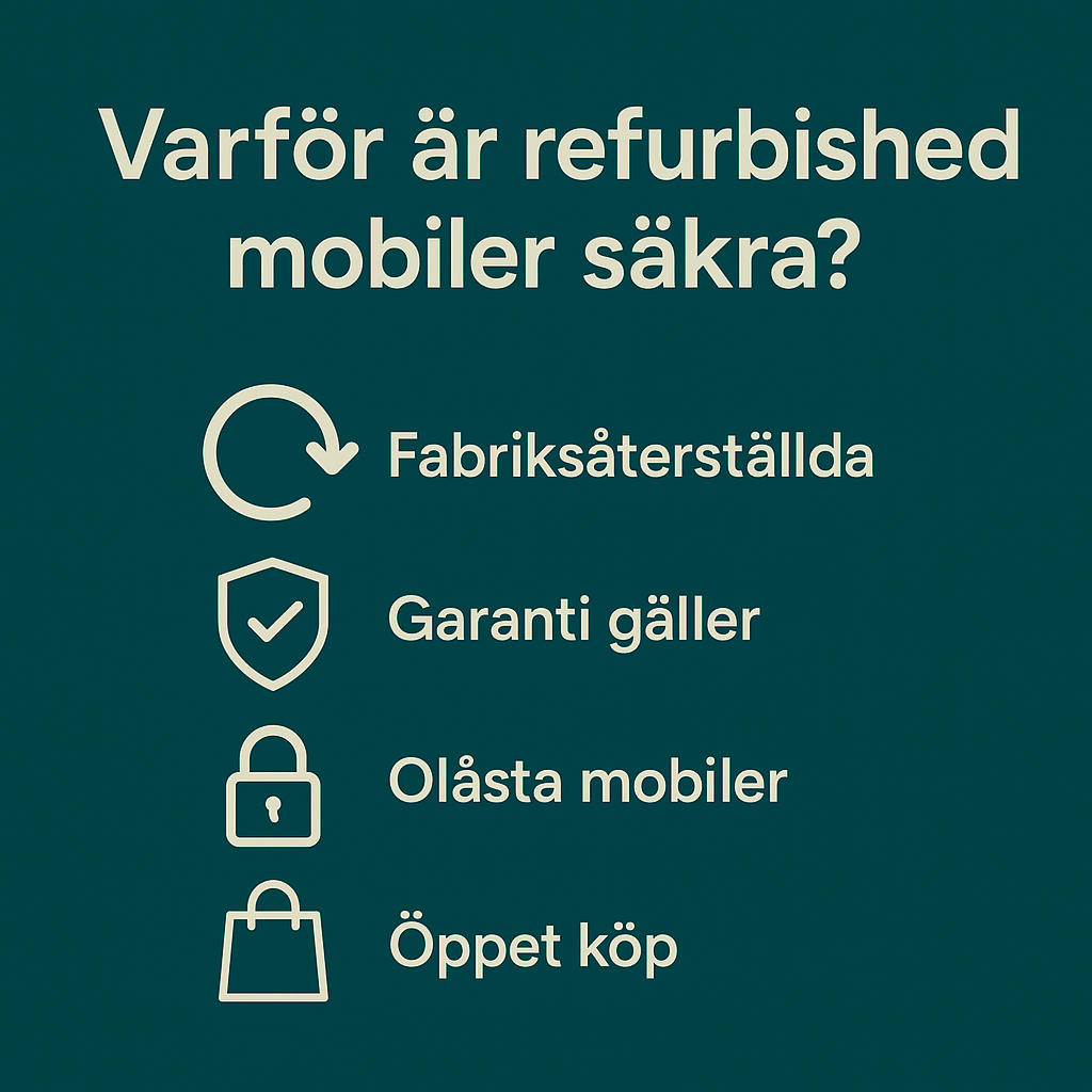 Varför är refurbished mobiler säkra?