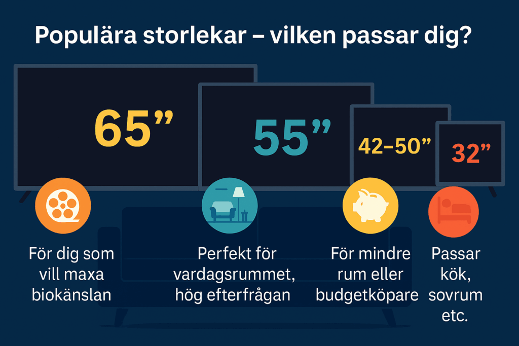 Vilken storlek på TV passar dig?