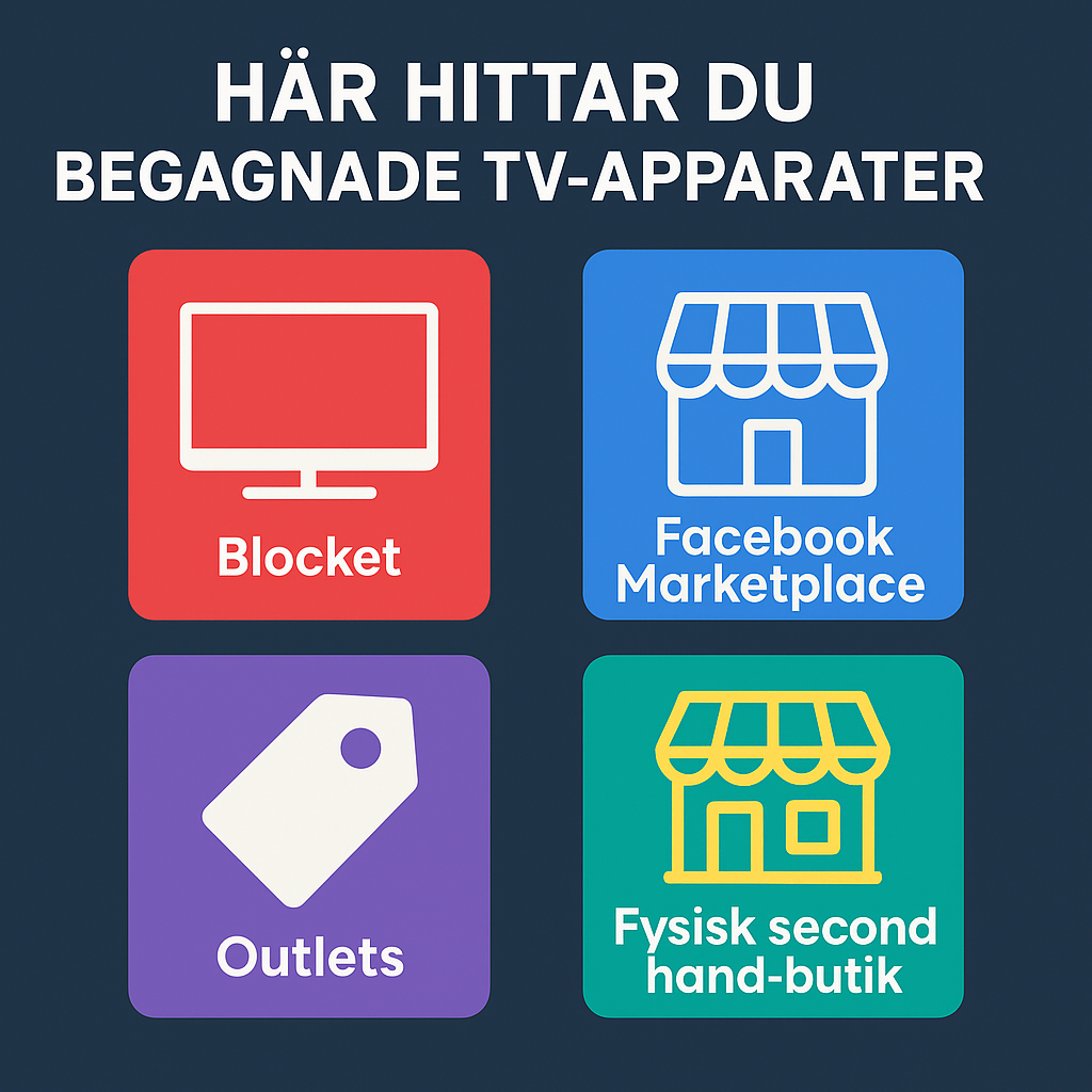 Här hittar du begagnade TV-apparater