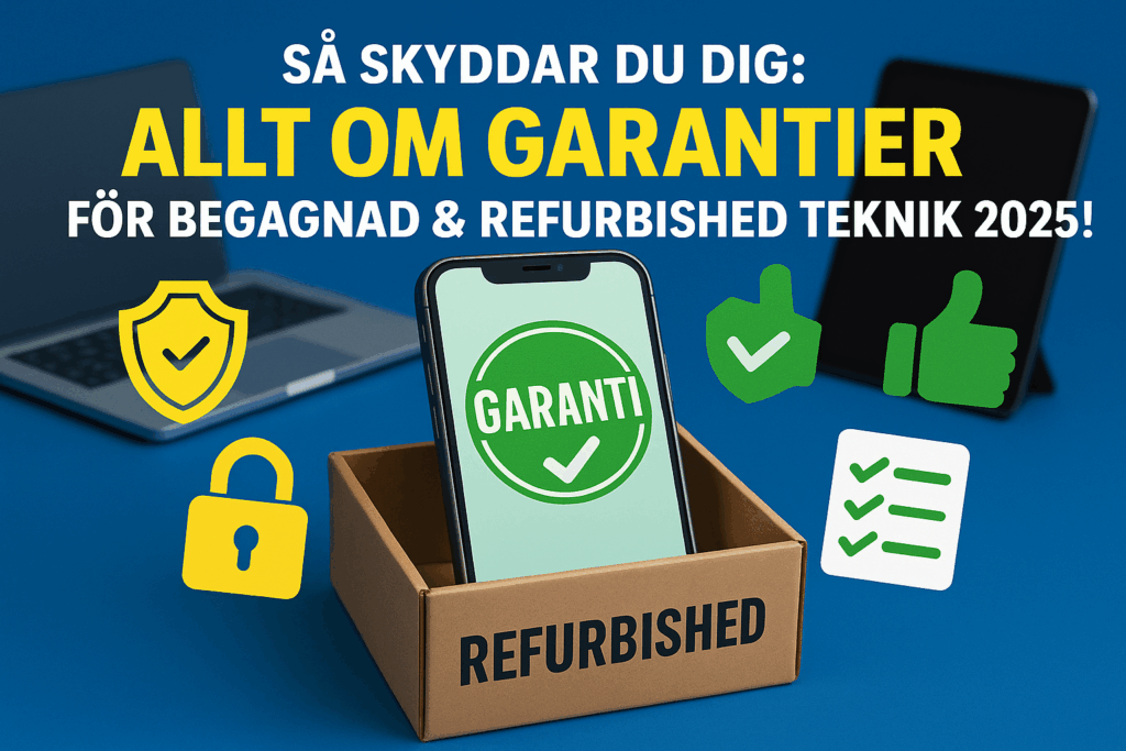 Allt om garantier för refurbished och begagnad teknik