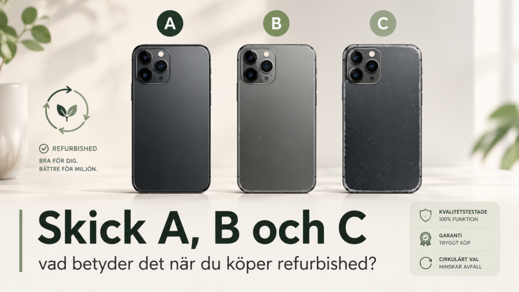 Skick A, B och C för refurbished teknik