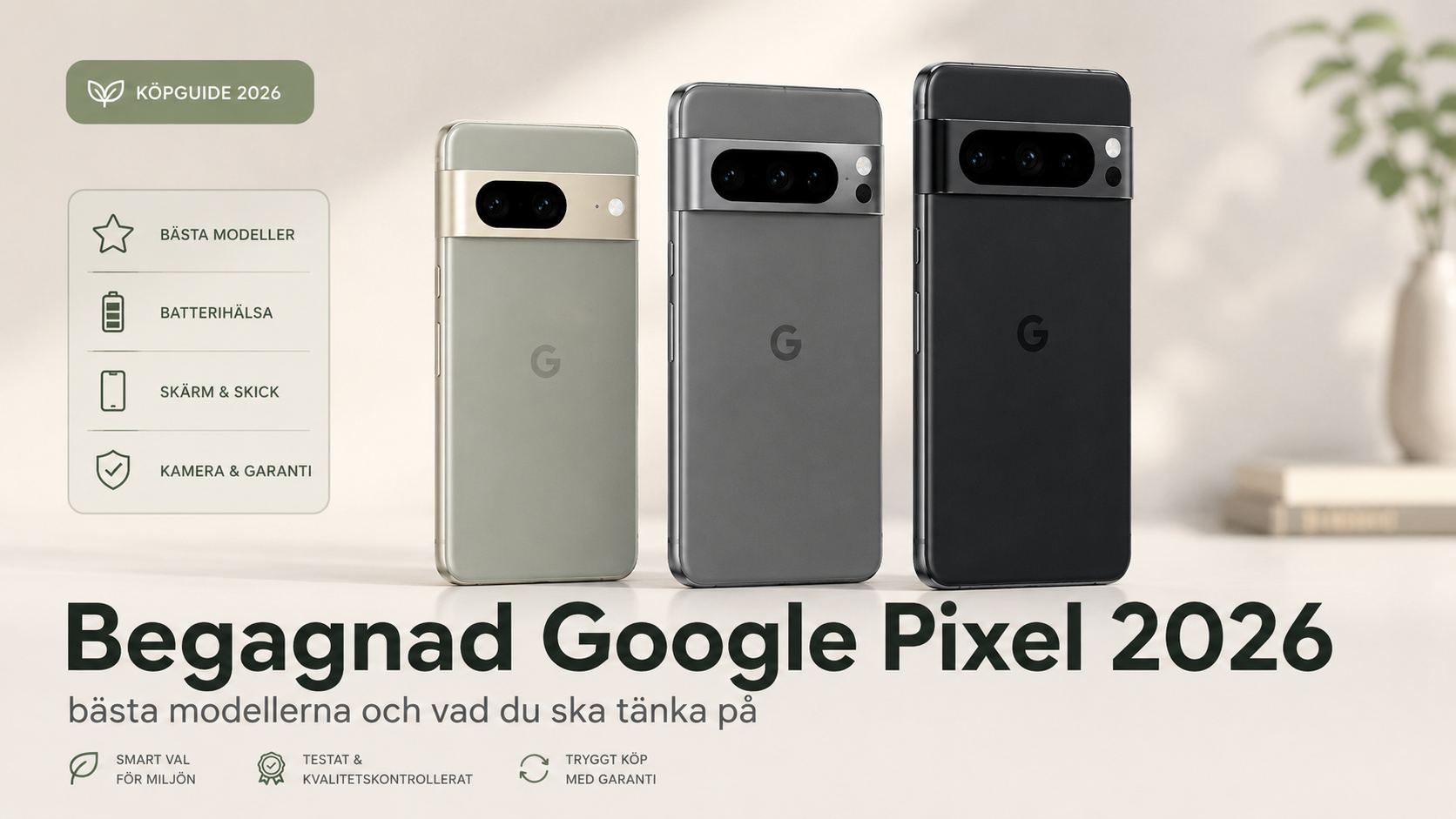 Begagnad Google Pixel 2026