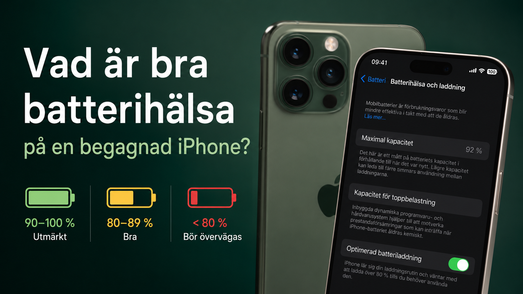 Vad är bra batterihälsa?